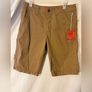 Target Men's Brown Flat-Front Shorts
